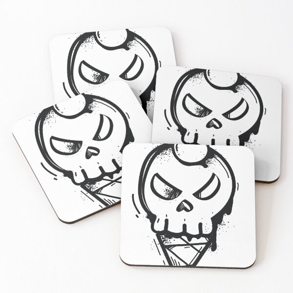 Item preview, Melting Skull Ice Cream Cone With Cherry designed and sold by ndesigne.