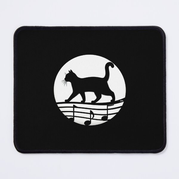 Item preview, Cat on the Music Staff | Black Cat Melody designed and sold by lbl-shop.