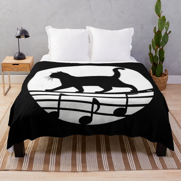 Item preview, Cat on the Music Staff | Black Cat Melody designed and sold by lbl-shop.