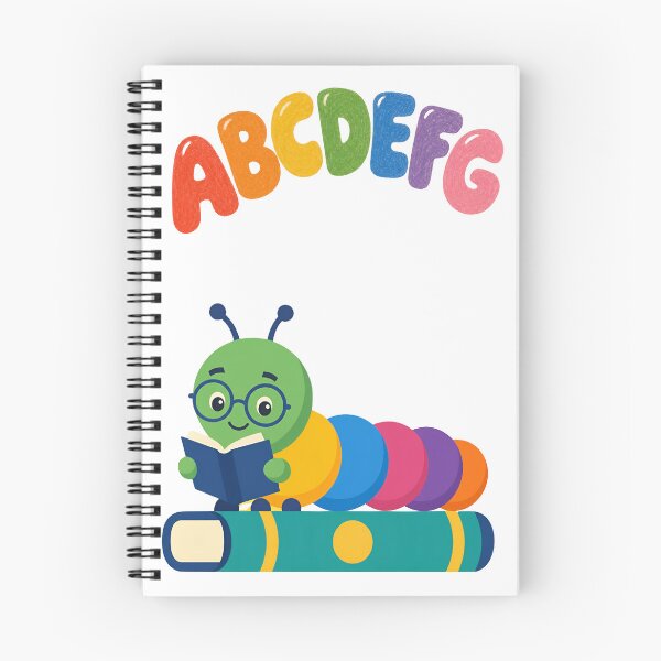 Item preview, Cute Reading Caterpillar | ABC Alphabet Book Lover Design designed and sold by nermeen1994.