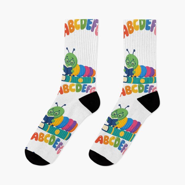 Item preview, Cute Reading Caterpillar | ABC Alphabet Book Lover Design designed and sold by nermeen1994.