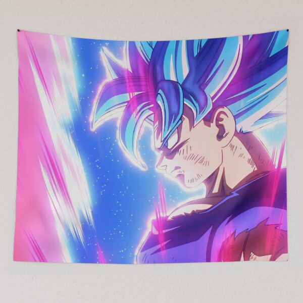 Item preview, Blue Aura Rivals – Legendary Anime Warrior Duo designed and sold by PosterFuel.