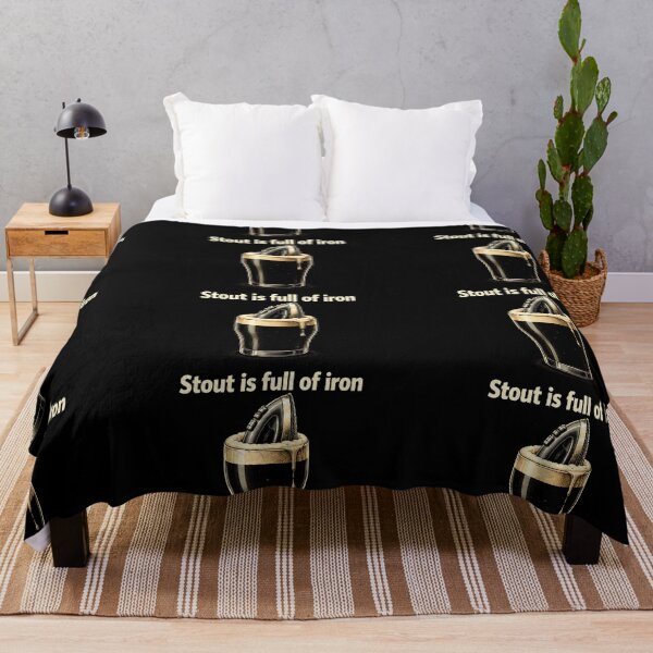 Item preview, Stout Is Full of Iron Funny Beer Pun designed and sold by Hornace88studio.