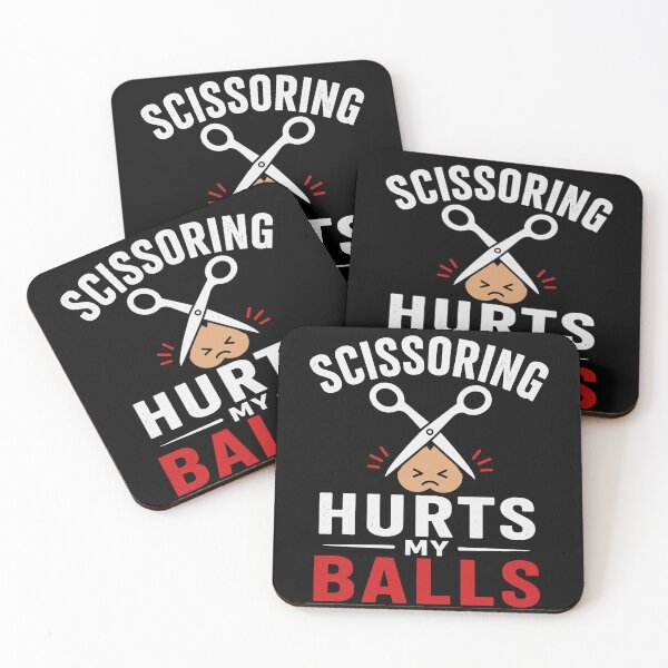 Item preview, Scissoring Hurts My Balls designed and sold by 76Valeria.