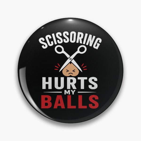 Item preview, Scissoring Hurts My Balls designed and sold by 76Valeria.