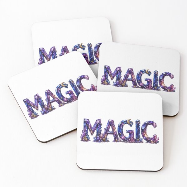 Item preview, Magic Crystal Typography Celestial Galaxy Gemstone Letters Mystical Fantasy Cosmic Word Art designed and sold by RoPrincess.