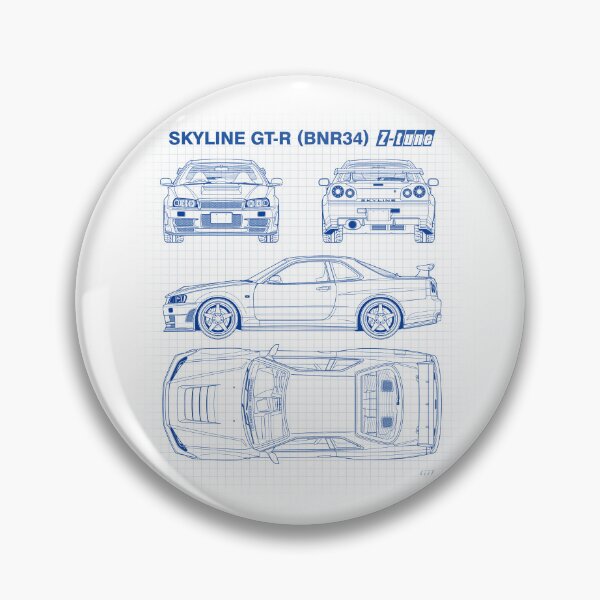 Item preview, Blueprint - Skyline GT-R (R34) Z-Tune (White Version) designed and sold by m-arts.