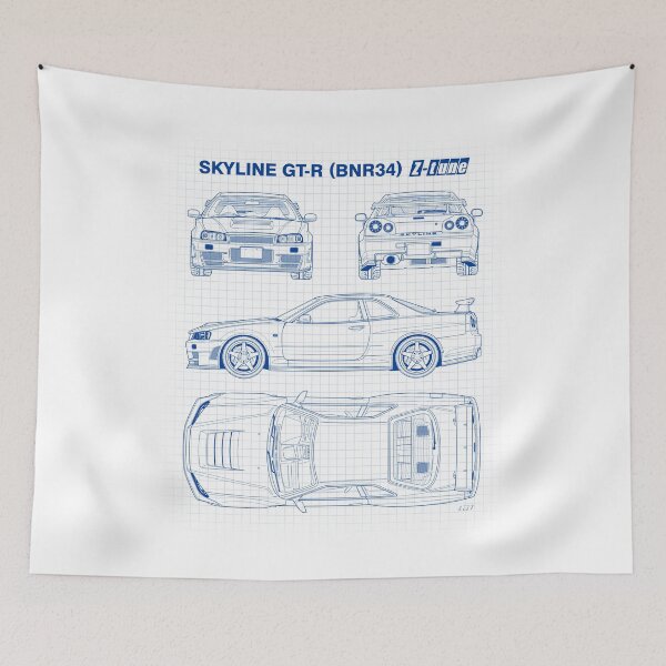 Artikelvorschau, Blueprint - Skyline GT-R (R34) Z-Tune (Weiße Version) entworfen und verkauft von m-arts.