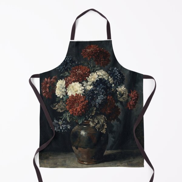 Item preview, Elegant Chrysanthemum Flower Still Life Painting Courbet Realism designed and sold by OddlySticky.