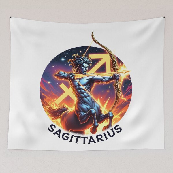 Item preview, Sagittarius Zodiac Centaur Archer designed and sold by Zodiac Celestial Art.