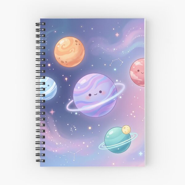 Item preview, Cute Planets in Pastel Galaxy designed and sold by Neural Dream.