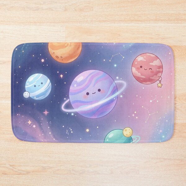 Item preview, Cute Planets in Pastel Galaxy designed and sold by Neural Dream.