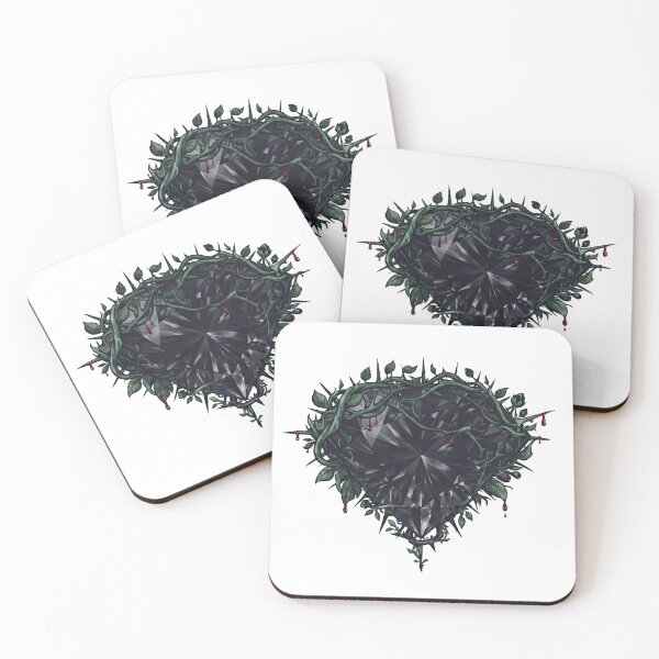 Item preview, Bleeding Black Crystal Heart Thorn Art designed and sold by Covenist.
