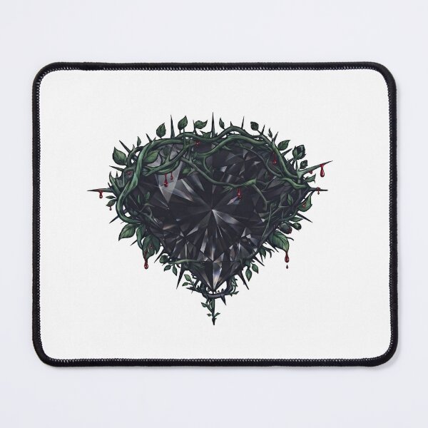 Item preview, Bleeding Black Crystal Heart Thorn Art designed and sold by Covenist.
