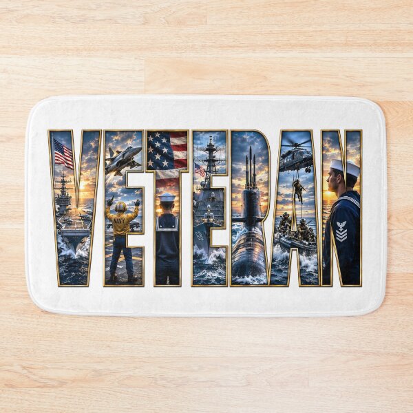 Item preview, VETERAN – U.S. Navy Tribute Military designed and sold by Dad Duty Designs.