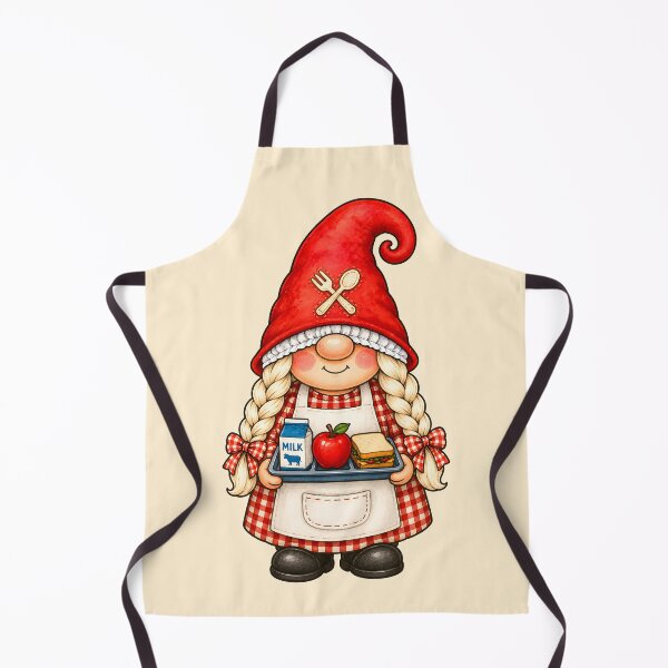 Item preview, Lunch Lady Gnome Serving School Lunch designed and sold by Victor Shadehorn.