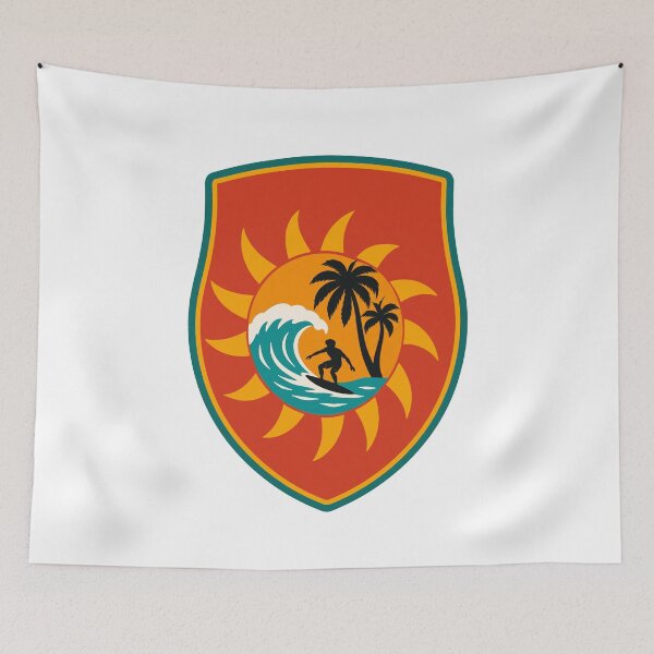 Item preview, Surfer on a tropical wave at sunset designed and sold by Lyfeinsights.