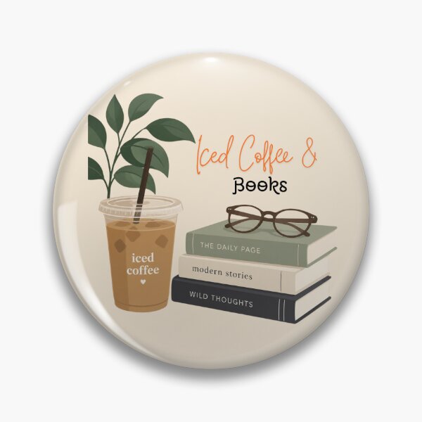 Item preview, Iced coffee and books designed and sold by Lina Khaled.