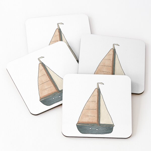 Item preview, Vintage Nautical Sailboat | Coastal Sailing Design designed and sold by Bound for Wonder.