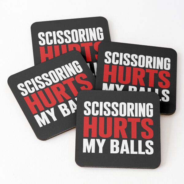 Item preview, Scissoring Hurts My Balls designed and sold by 76Valeria.