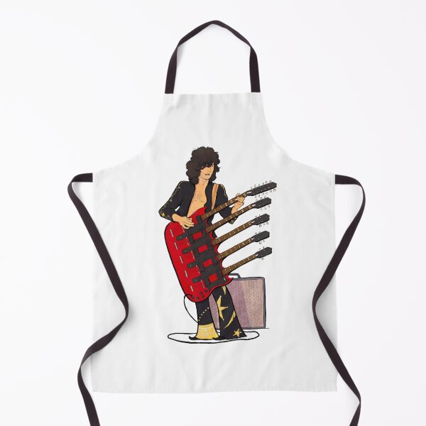 Artikelvorschau, Jimmy Page Cartoon-Illustration, Led Zeppelin Gitarrenlegende entworfen und verkauft von The A-Press.