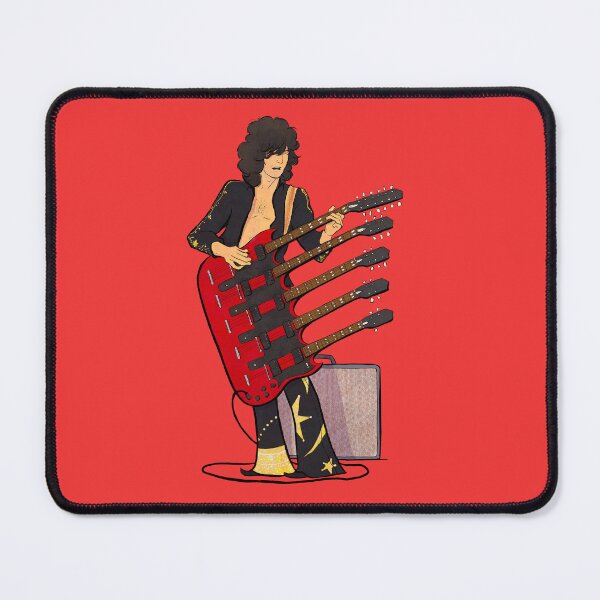 Item preview, Jimmy Page Cartoon Illustration Led Zeppelin Guitar Legend designed and sold by The A-Press.