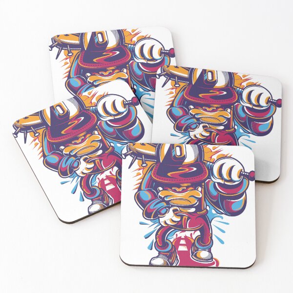 Item preview, Urban Graffiti Monster With Spray Paint Can designed and sold by ndesigne.