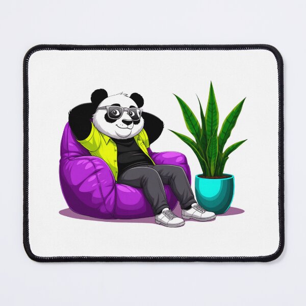 Item preview, A panda sitting in a cozy armchair. designed and sold by ANVivid.