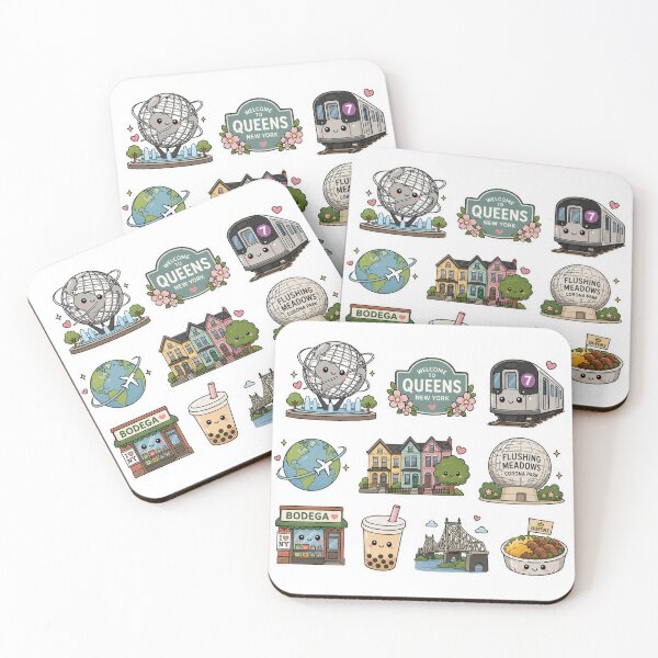 Item preview, Queens NYC Kawaii Sticker Pack –  Stickers designed and sold by CositaByEs.