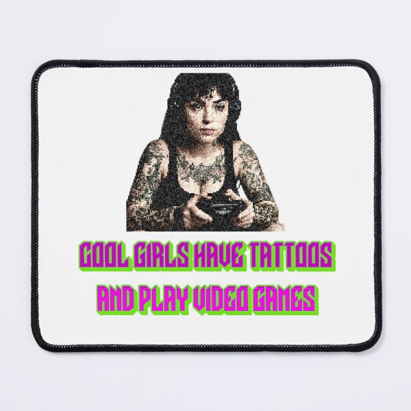 Item preview, Tattooed Girl Gamer  designed and sold by FreakNRetro.
