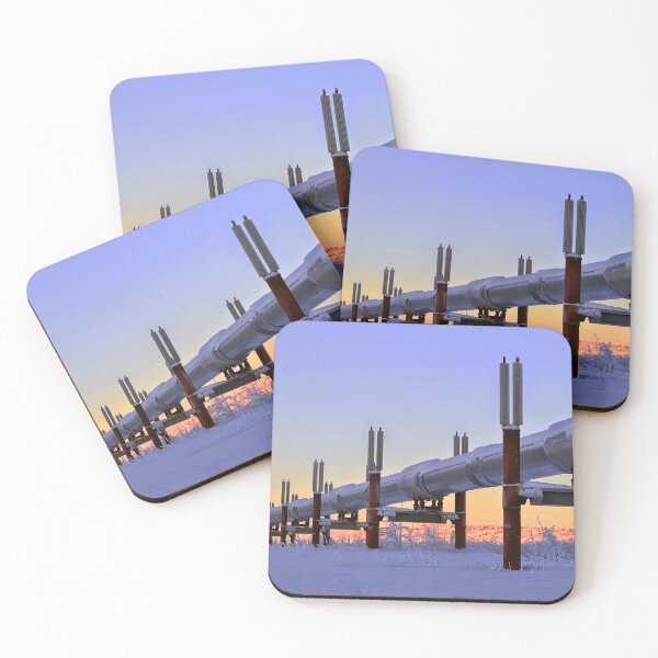 Item preview, Photo of The Alaska Pipeline in Winter designed and sold by AlaskaExtreme.