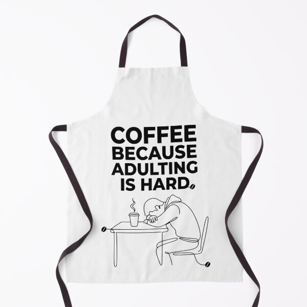 Item preview, Coffee Because Adulting Is Hard Minimalist Line Art Design designed and sold by Art JSMY.