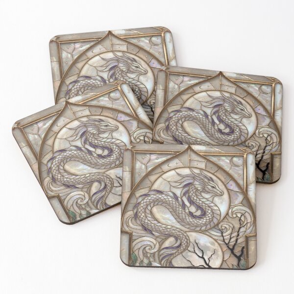 Item preview, Celestial Stained Glass of the Night Dragon designed and sold by BriSher.