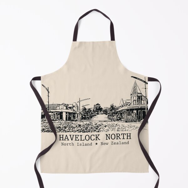 Item preview, Havelock North NZ - Vintage Ink Cityscape designed and sold by Lakeric.