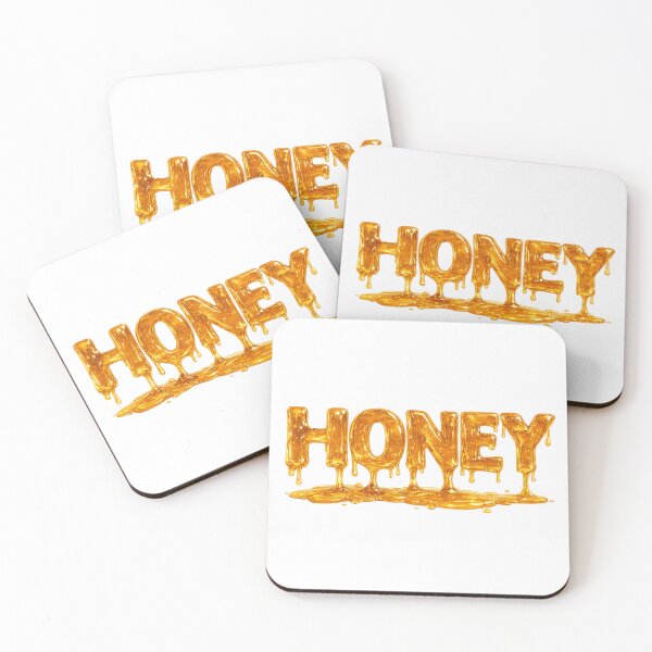 Item preview, Honey Drip Typography Golden Honey Word Art Sweet Beekeeper Nature Aesthetic Design  Main Tag designed and sold by RoPrincess.