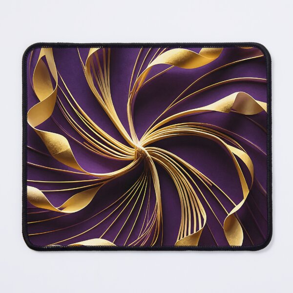 Item preview, Elegant Ribbons in Purple and Gold designed and sold by Vicky Brago-Mitchell®.