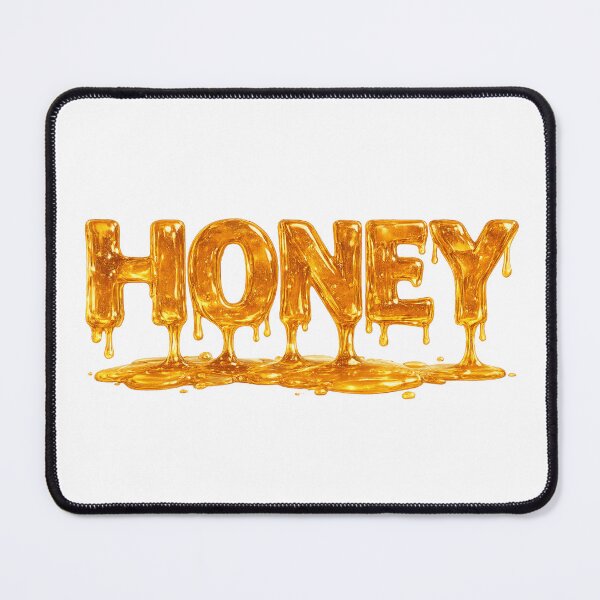 Item preview, Honey Drip Typography Golden Honey Word Art Sweet Beekeeper Nature Aesthetic Design Main Tag designed and sold by RoPrincess.