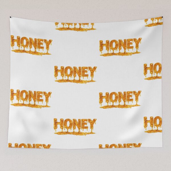 Item preview, Honey Drip Typography Golden Honey Word Art Sweet Beekeeper Nature Aesthetic Design  Main Tag designed and sold by RoPrincess.