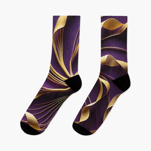 Item preview, Elegant Ribbons in Purple and Gold designed and sold by Vicky Brago-Mitchell®.