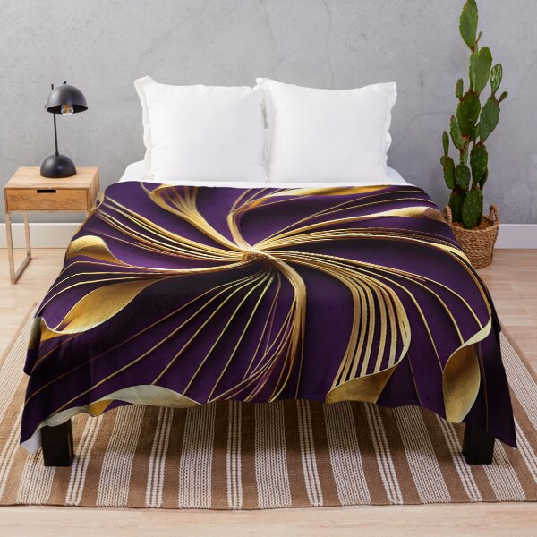 Item preview, Elegant Ribbons in Purple and Gold designed and sold by Vicky Brago-Mitchell®.