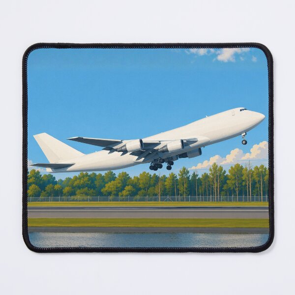 Item preview, Modern Flat Vector Style Cargo Airplane Taking Off Illustration designed and sold by EMairplanes.