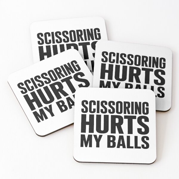 Item preview, Scissoring Hurts My Balls designed and sold by 76Valeria.