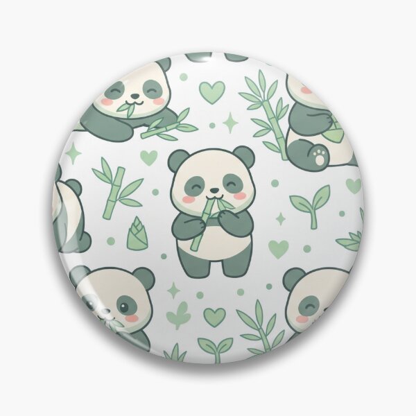 Item preview, Kawaii Baby Panda Bamboo Pattern designed and sold by MuffinMeng ⭐⭐⭐⭐⭐.