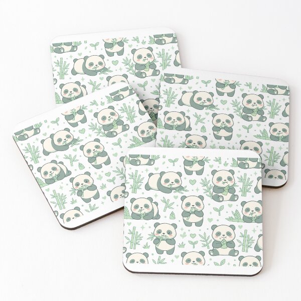 Item preview, Kawaii Baby Panda Bamboo Pattern designed and sold by MuffinMeng ⭐⭐⭐⭐⭐.