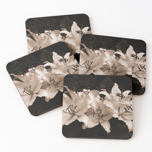 Item preview, Lilies in Sepia designed and sold by Rachel J Bowler.
