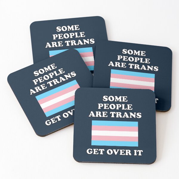 Item preview, Some people are trans, get over it  - transgender pride designed and sold by Inspirationmotivation.