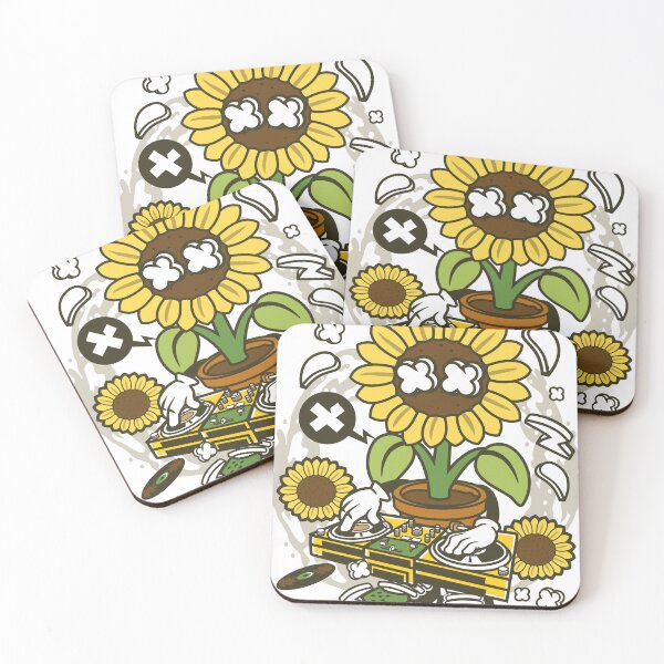 Item preview, Sunflower DJ Mixing Music on Turntables designed and sold by ndesigne.