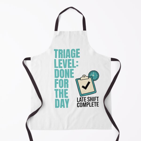 Item preview, Triage Level Done For The Day Nurse Badge designed and sold by NullSpacePrints.