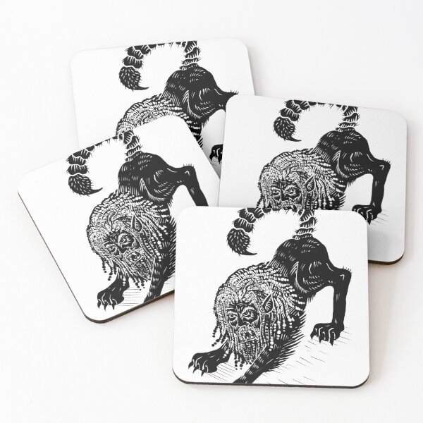Item preview, Manticore digital woodcut design  designed and sold by Magpye.
