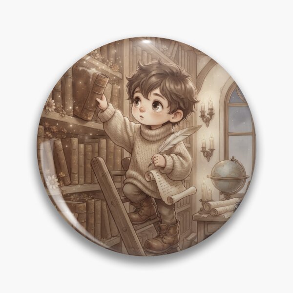 Item preview, Little Scholar Choosing Old Book Library Antique Aesthetic designed and sold by Azurart2.